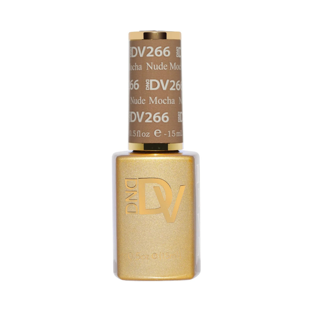 DND Diva Nude Mocha 266 single gel polish bottle