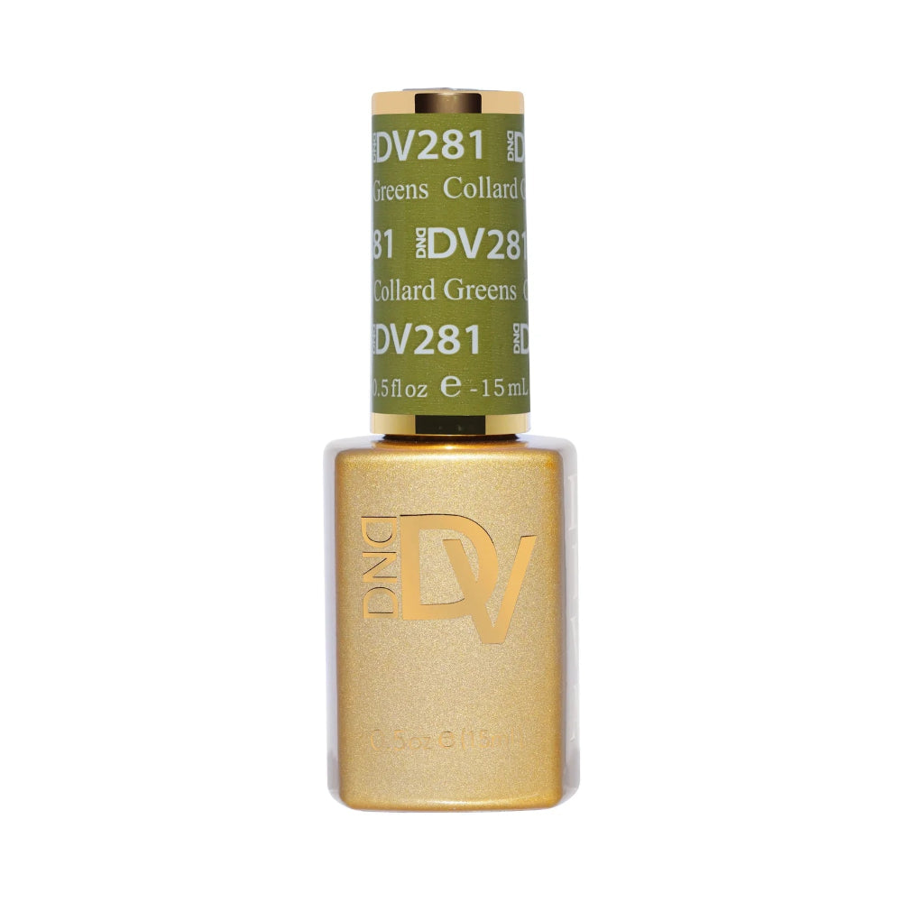 DND Diva Collard Greens single gel polish bottle