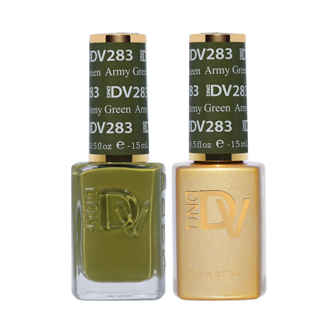 DND Gel & Polish Diva Duo - 283 Army Green