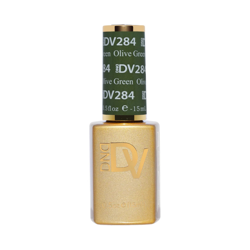 DND Diva Olive Green 284 single gel polish bottle