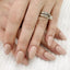 hand wearing DND duo gel polish 616 havana cream