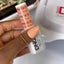 hand wearing dnd gel polish 619 Sweet Apricot