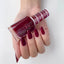 hand wearing DND Duo gel polish 635 Burgundy Mist