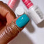 hand wearing DND Duo gel polish 665 Pine Green
