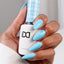 hands wearing DND Duo gel polish 673 Summer Sky