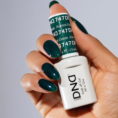 DND Gel & Polish Duo 747 Aurora Green