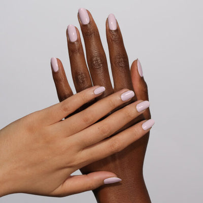 Hands wearing 986 Rose Water Duo by DND