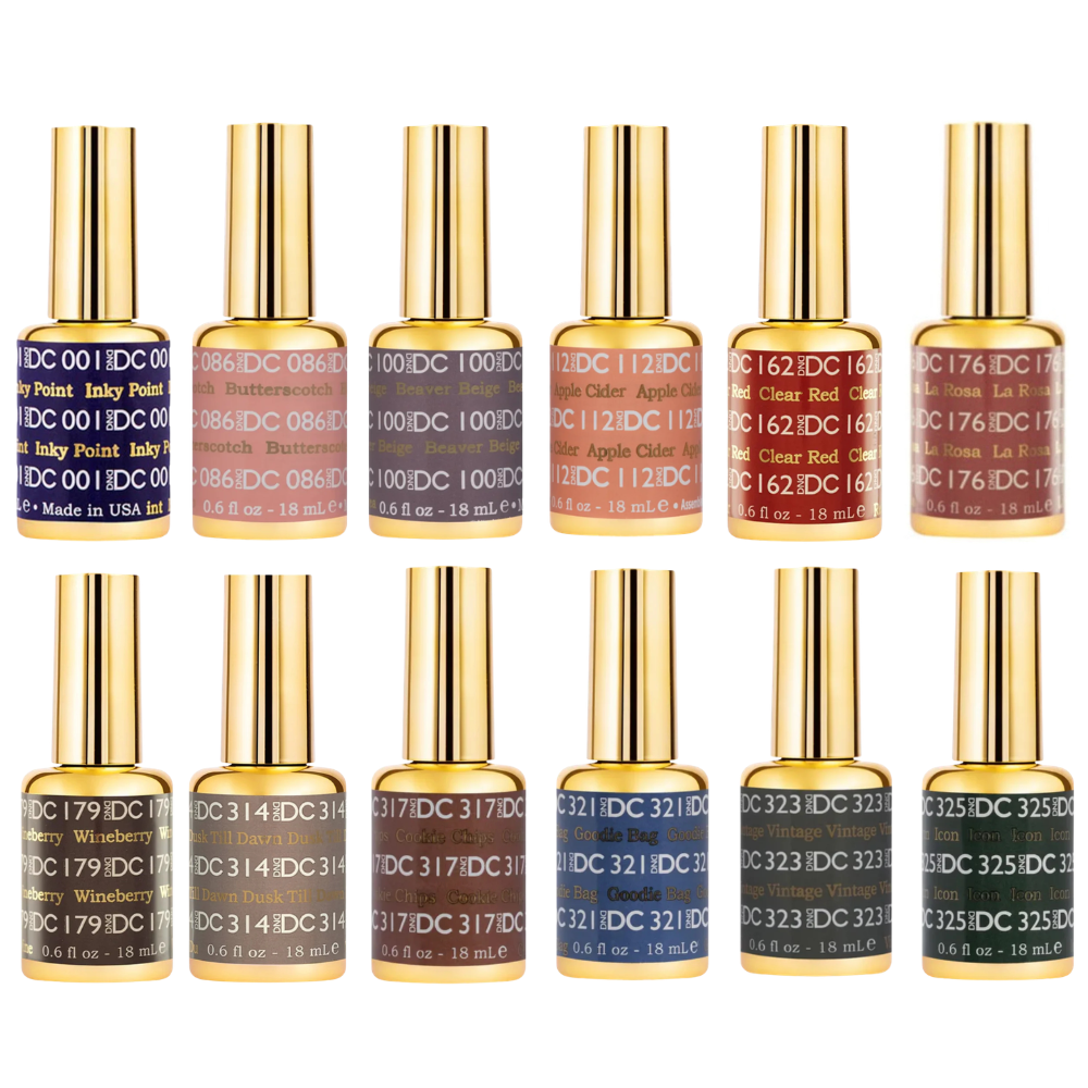 DND DC Gel Polish 12pc Bundle - Autumn Essentials