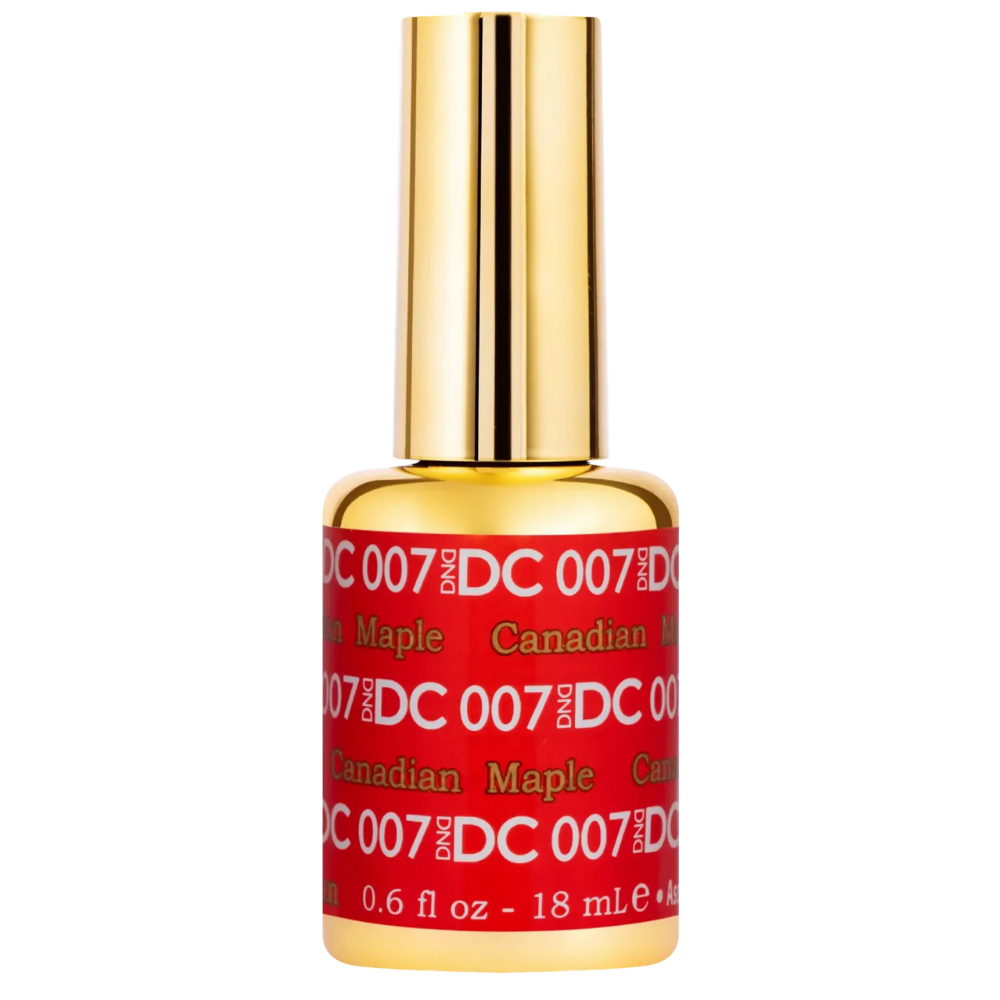 gel bottle of DND DC Gel 007 Canadian Maple