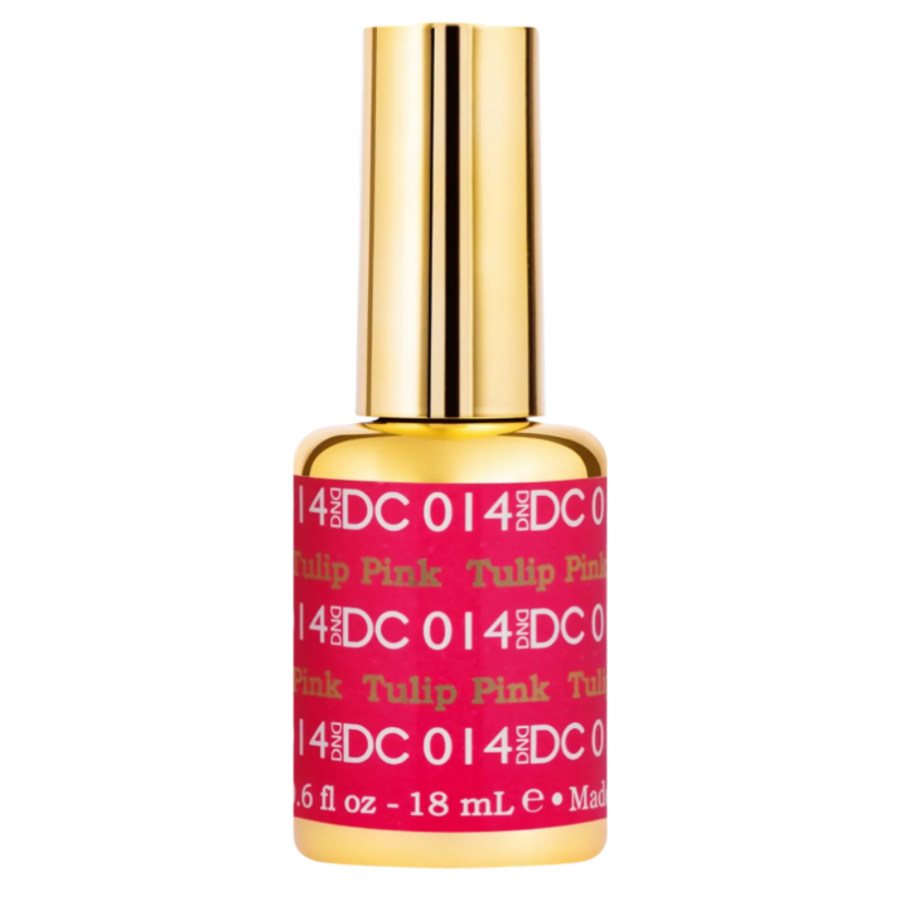 gel bottle of DND DC Gel 014 Tulip Pink