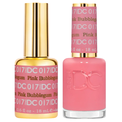DND DC Gel polish duo 017 Pink Bubblegum