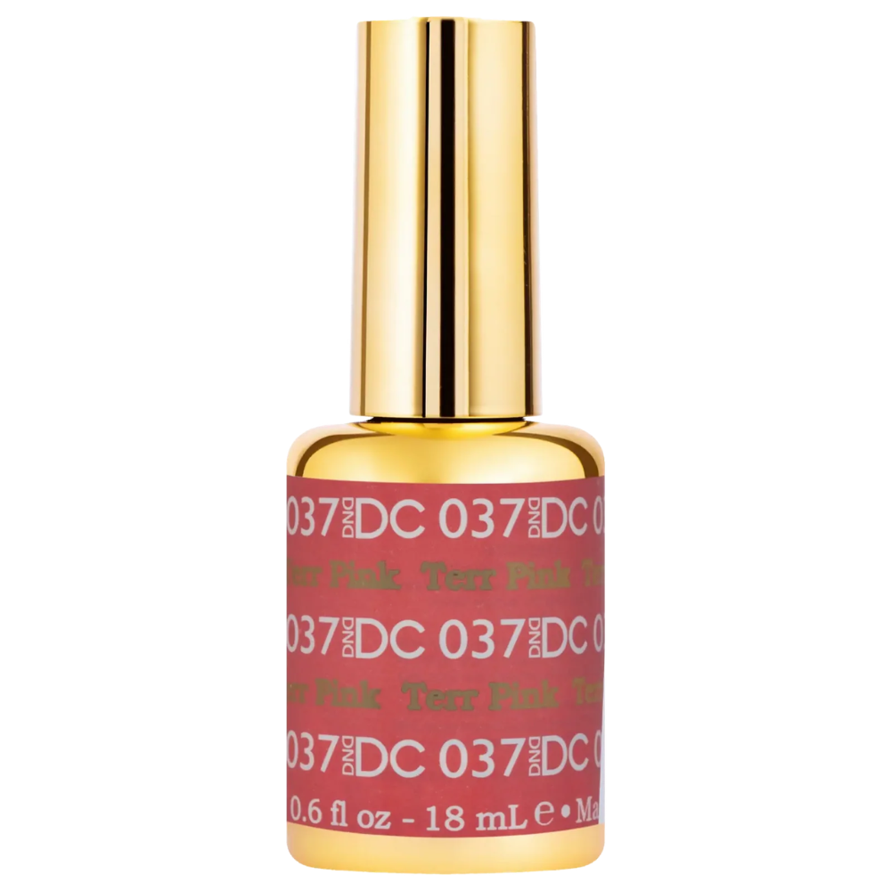 gel bottle of DND DC Gel - 037 Terra Pink