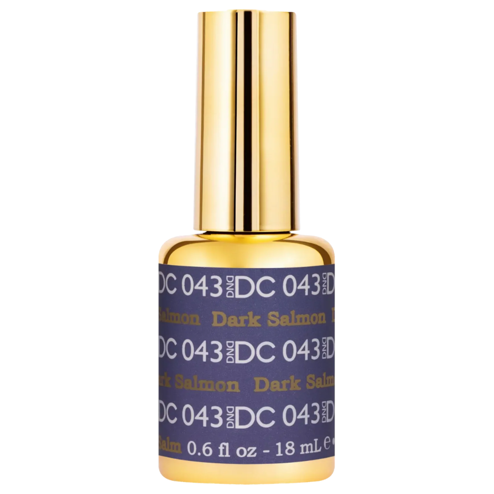 gel bottle of DND DC Gel - 043 Dark Salmon