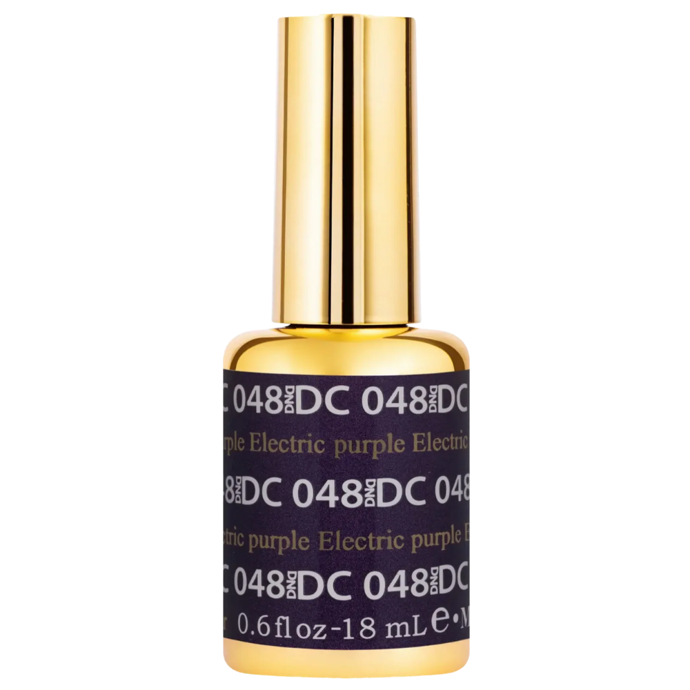 gel bottle of DND DC Gel - 048 Electric Purple