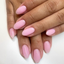 hands wearing DND DC Gel - 059 Sheer Pink