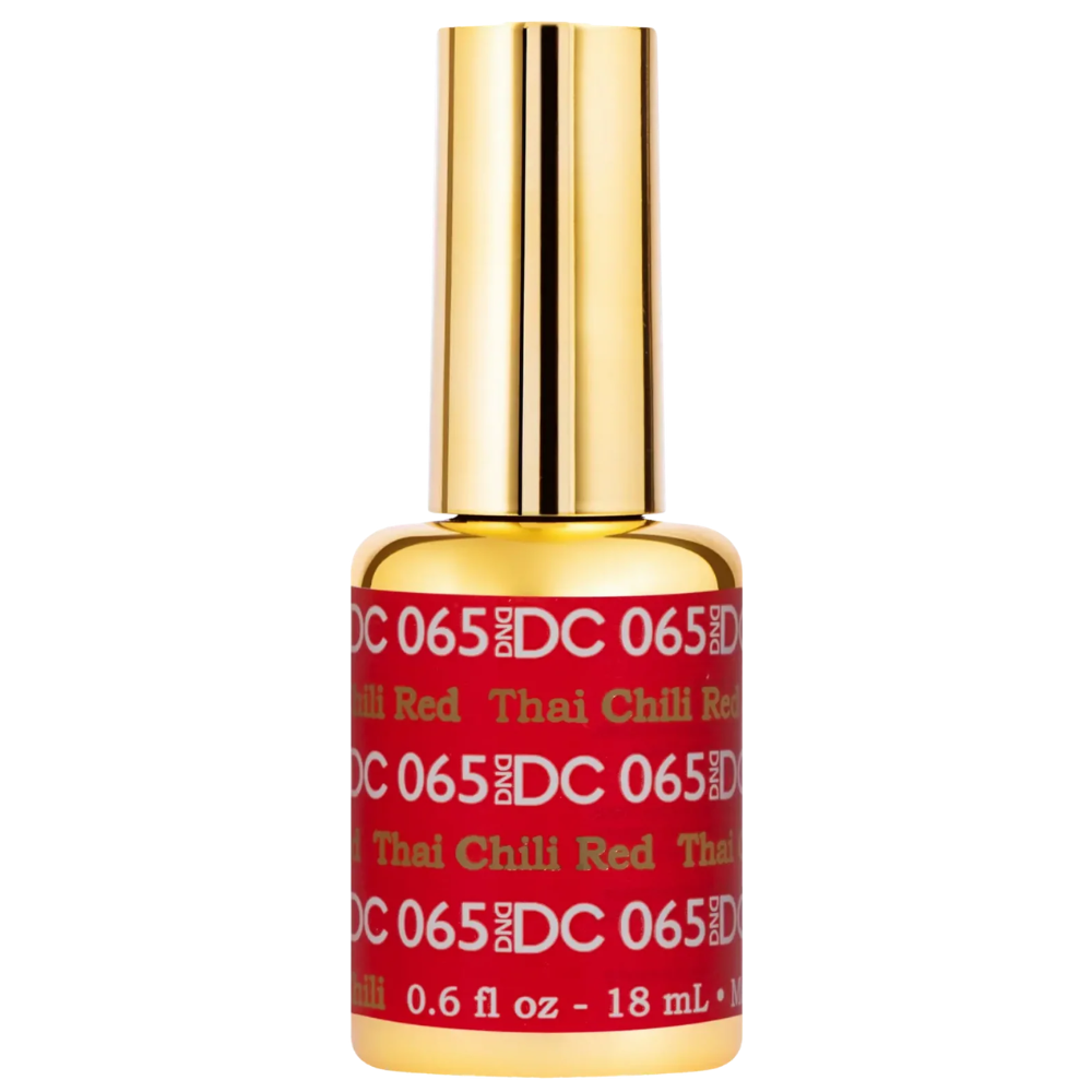 gel bottle of DND DC Gel - 065 Thai Chili Red