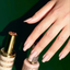 hands wearing DND DC Gel - 078 Rose Beige