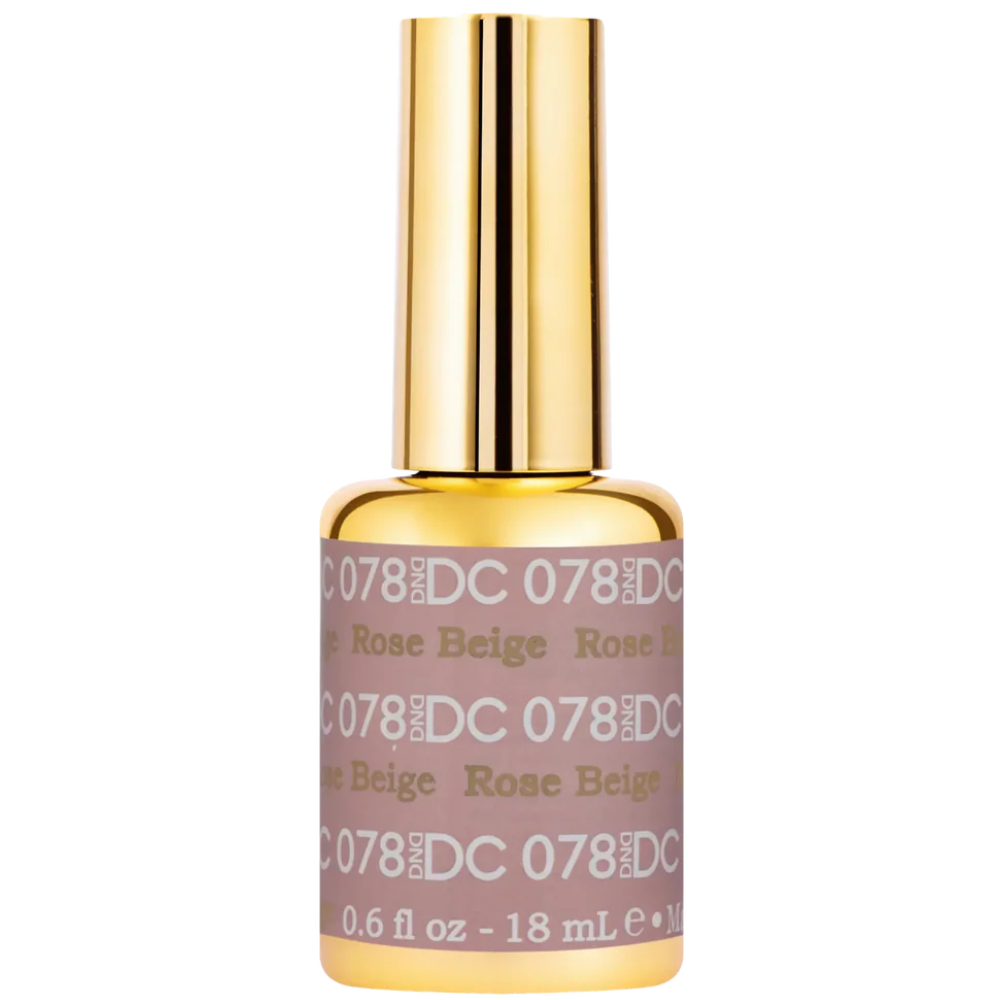 gel bottle of DND DC Gel - 078 Rose Beige