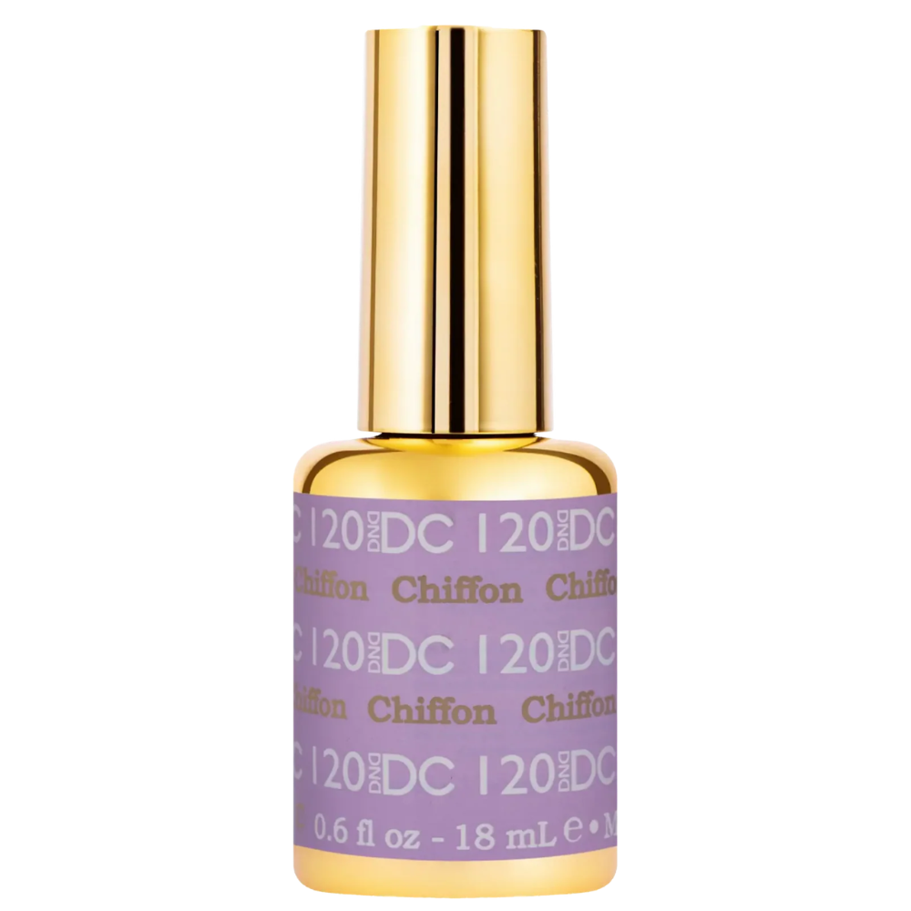 gel bottle of DND DC Gel - 120 Chiffon