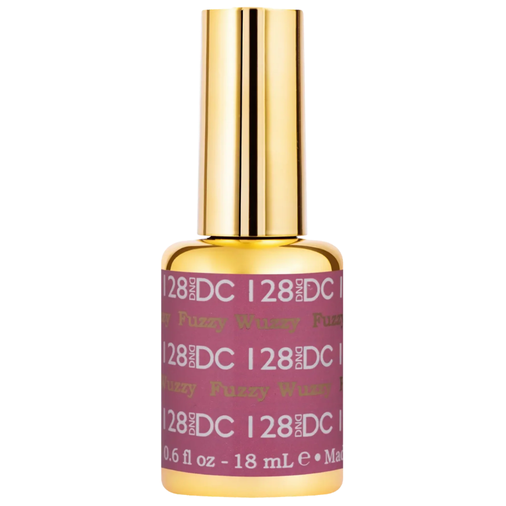 gel bottle of DND DC Gel - 128 Fuzzy Wuzzy