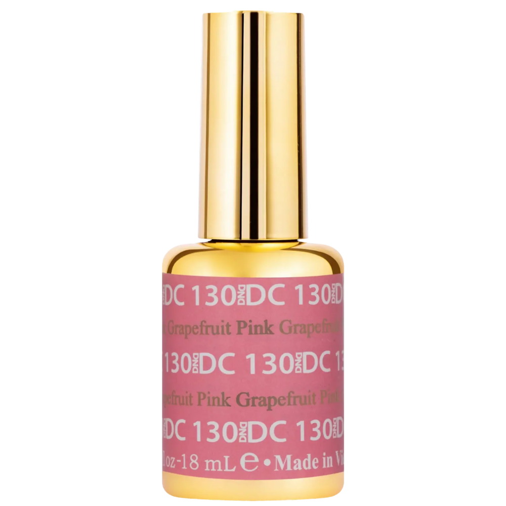 gel bottle of DND DC Gel Polish 130 Pink Grapefruit