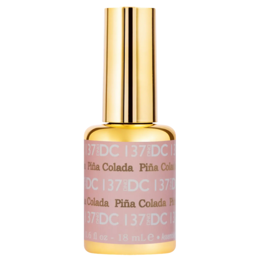 gel bottle of DND DC Gel - 137 Pina Colada