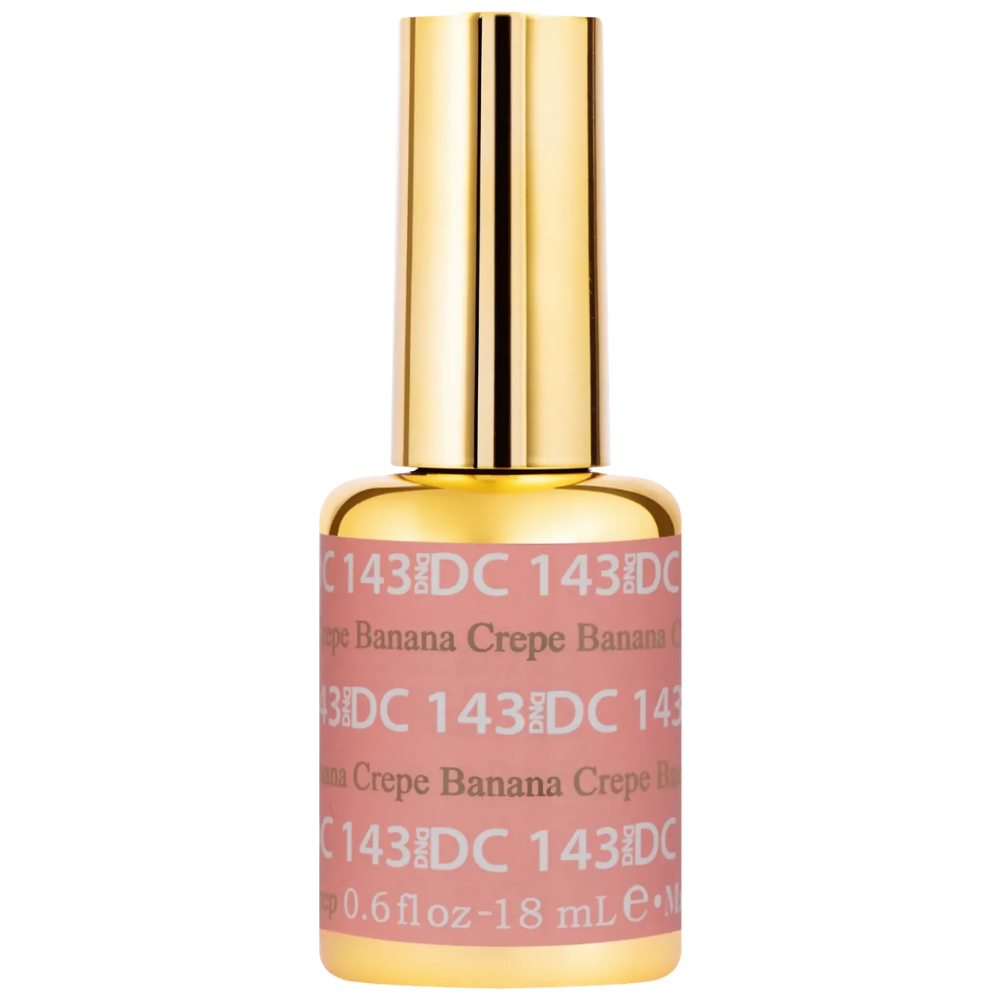 gel bottle of DND DC Gel - 143 Banana Crepe