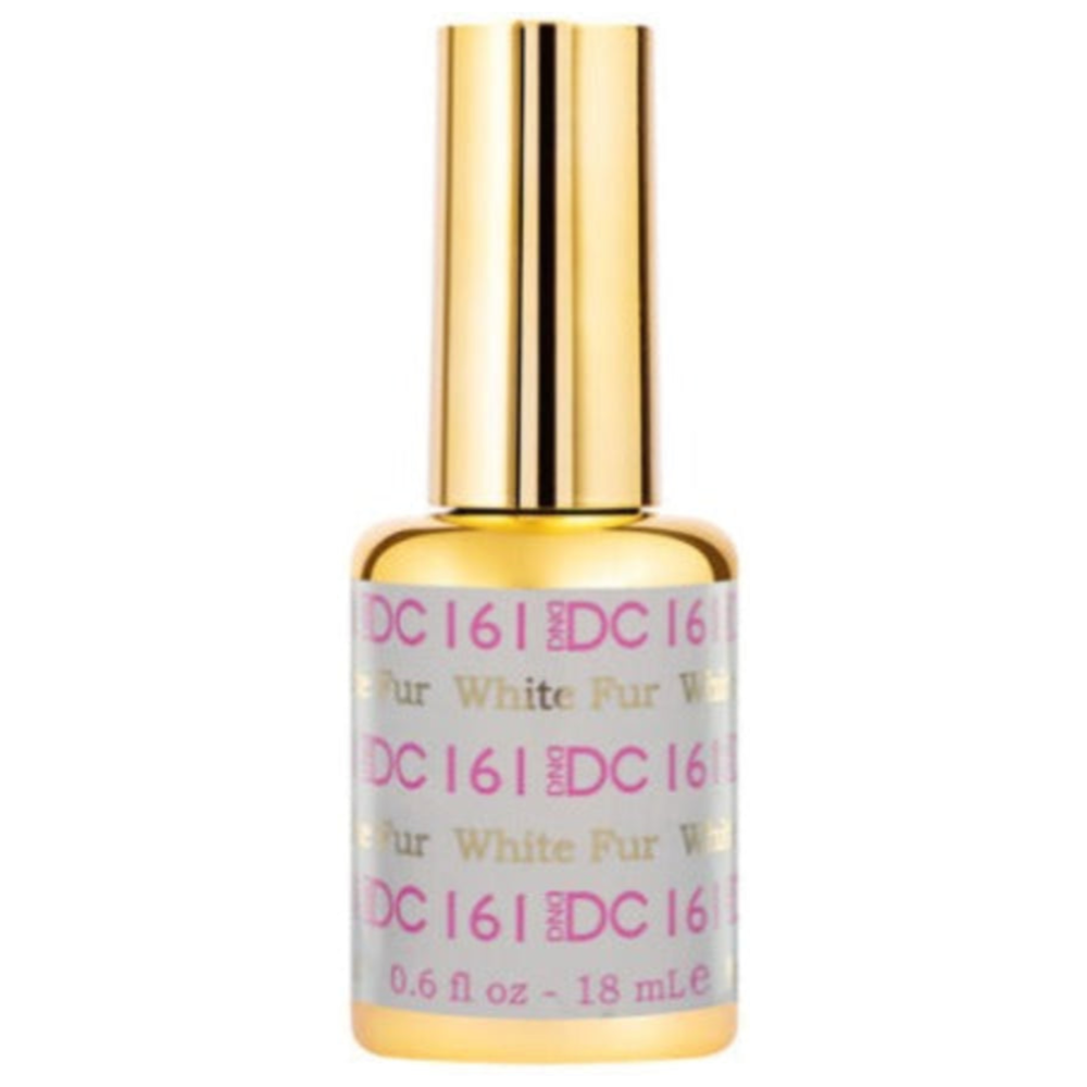 gel bottle of DND DC Gel - 161 White Fur