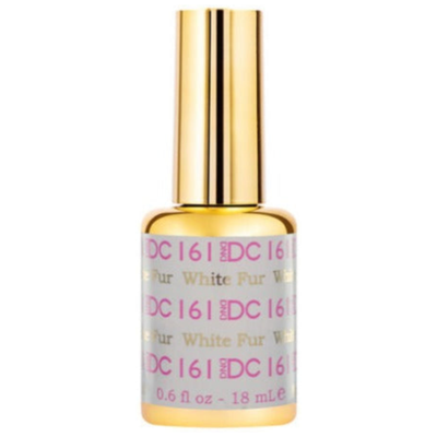 gel bottle of DND DC Gel - 161 White Fur