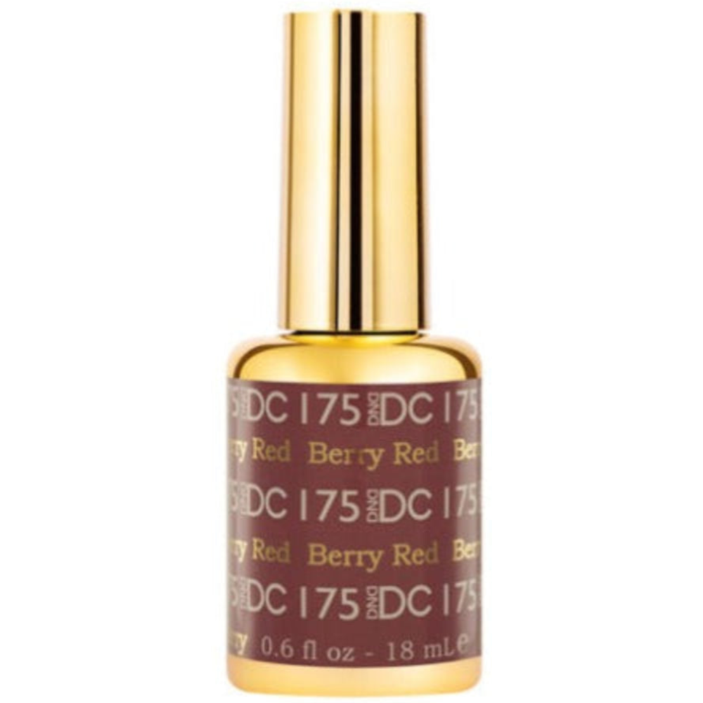 gel bottle of DND DC Gel - 175 Berry Red