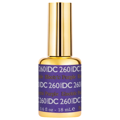gel bottle of DND DC Gel - 260 Electric Purple