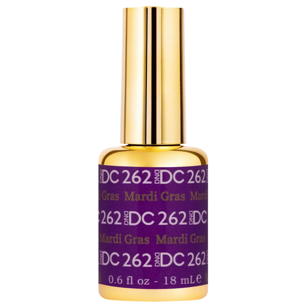 gel bottle of DND DC Gel - 262 Mardi Gras