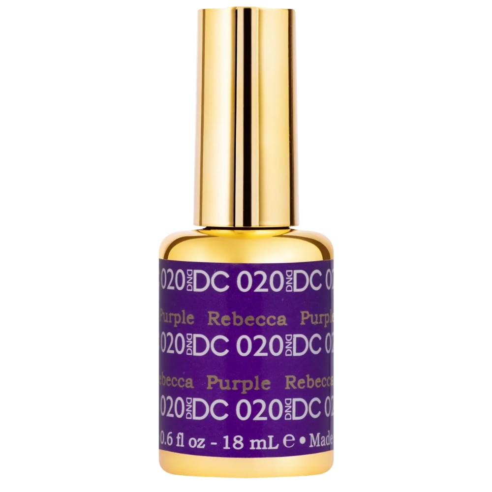 gel bottle of DND DC Gel - 020 Rebecca Purple