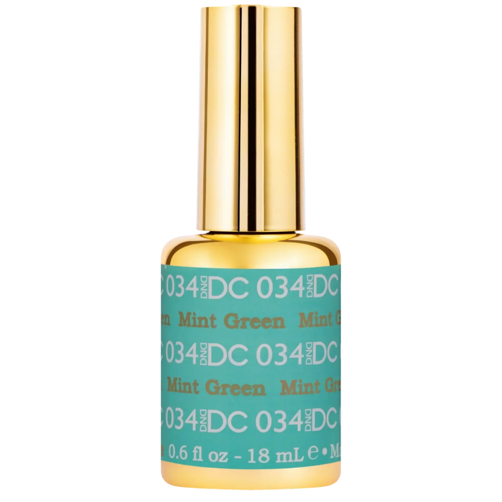gel bottle of DND DC Gel - 034 Mint Green