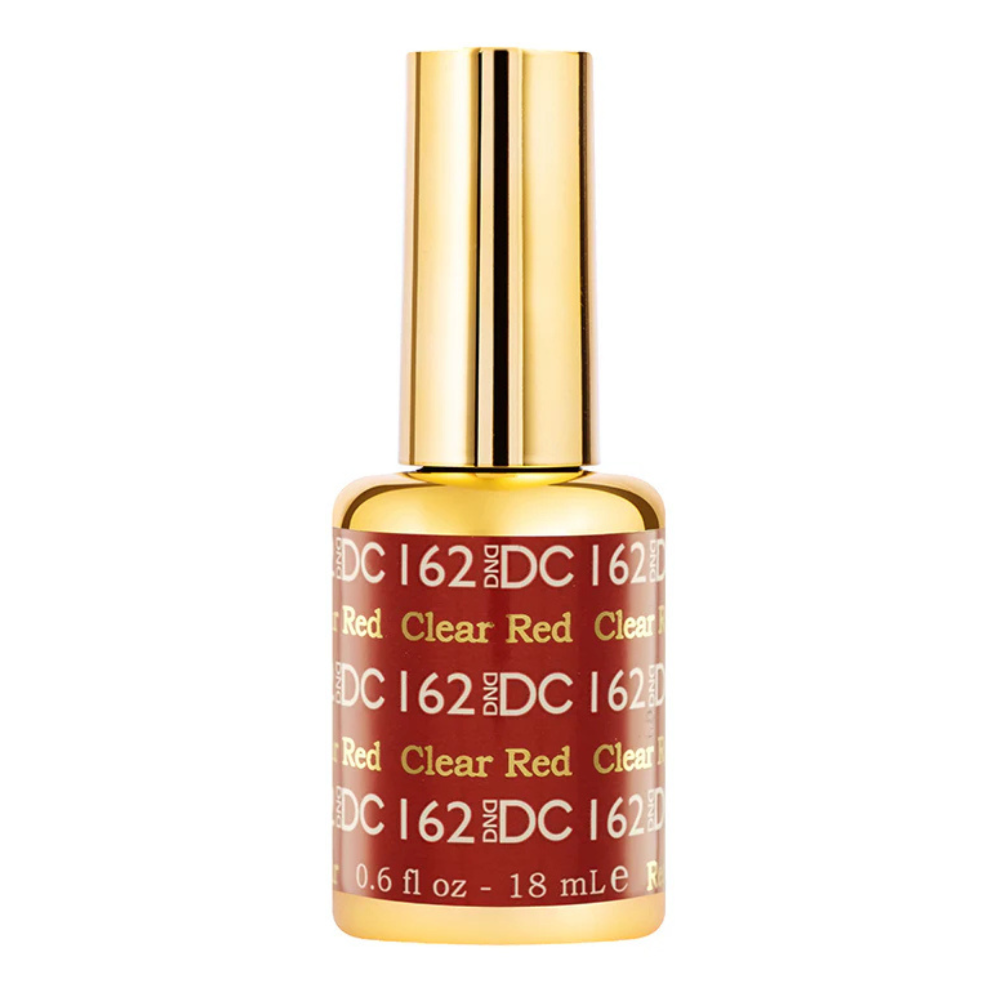 gel bottle of DND DC Gel - 162 Clear Red