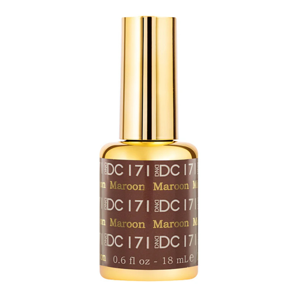 gel bottle of DND DC Gel - 171 Maroon