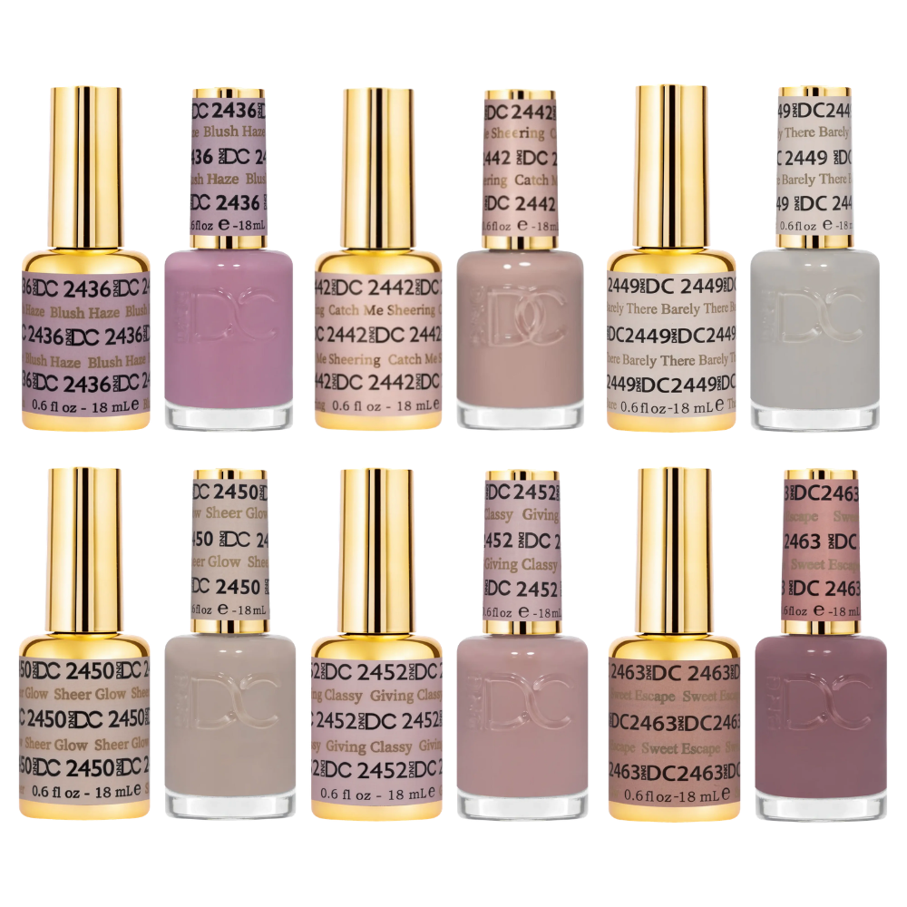 DND DC Gel & Polish 6pc Set – French Foundation