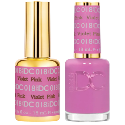 DND DC Gel polish duo 018 Violet Pink