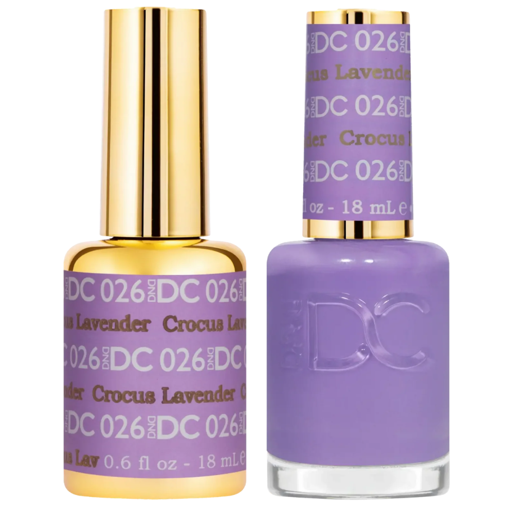 DND DC Gel polish 026 Crocus Lavender