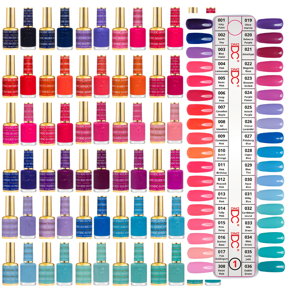 DND DC Gel & Polish Swatch Collection 1