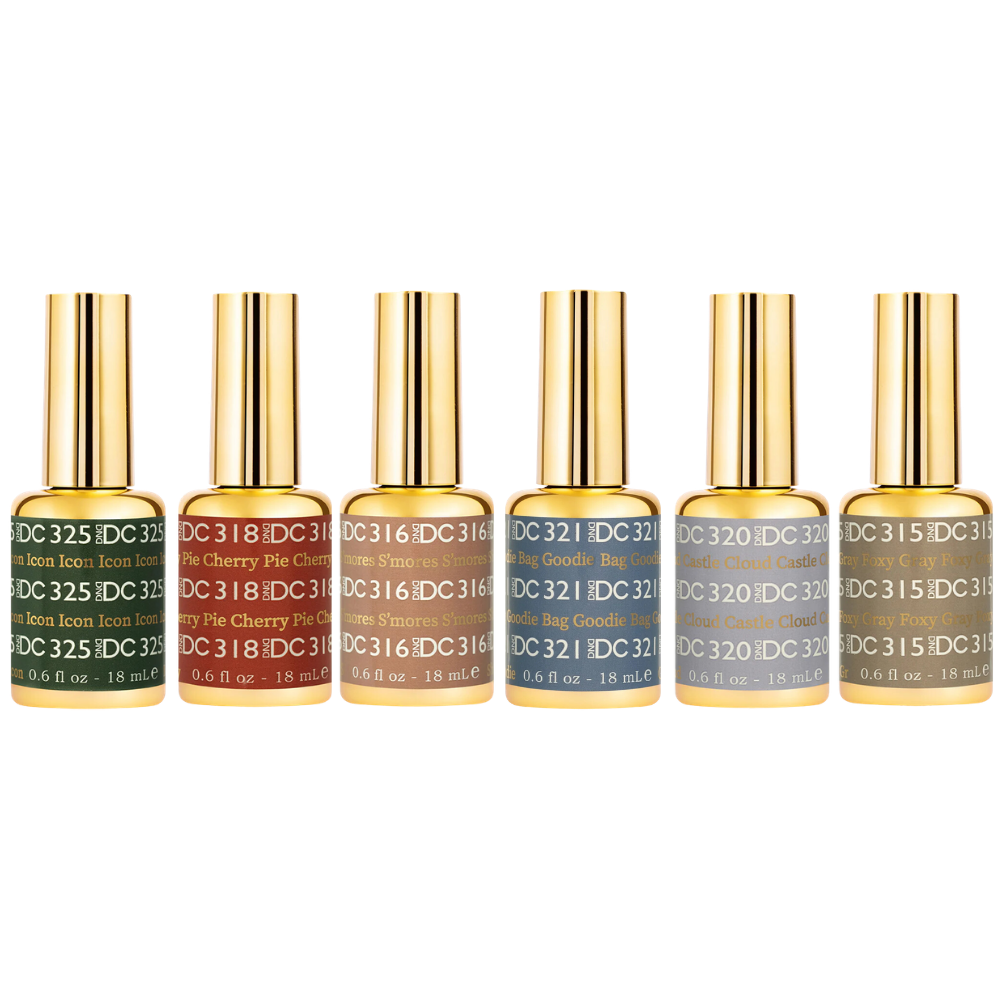 DND DC Winter Gel Polish 6pc Bundle - Cozy Hues