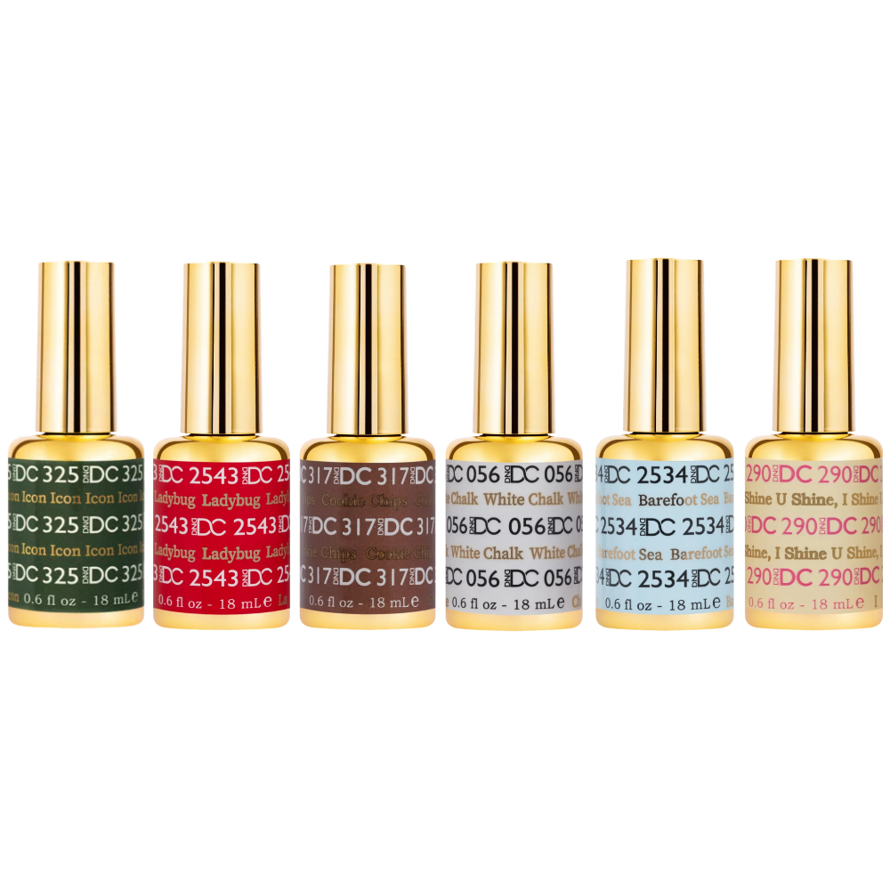 DND DC Winter Gel Polish 6pc Bundle - Santa Baby