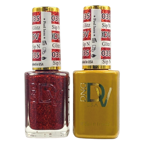 035 Sip N Glitz Diva Gel & Polish Duo by DND