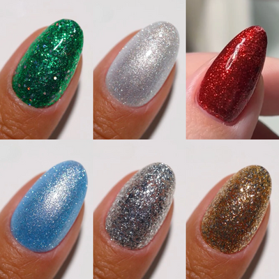 swatch of DND Diva Winter 2024 Gel & Polish Set