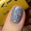 hands wearing 22 Glimmer Galaxy Gel & Polish Diva Duo by DND