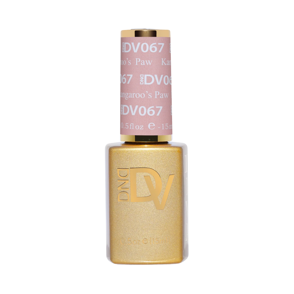 gel bottle of DND Diva 067 Kangaroo's Paw
