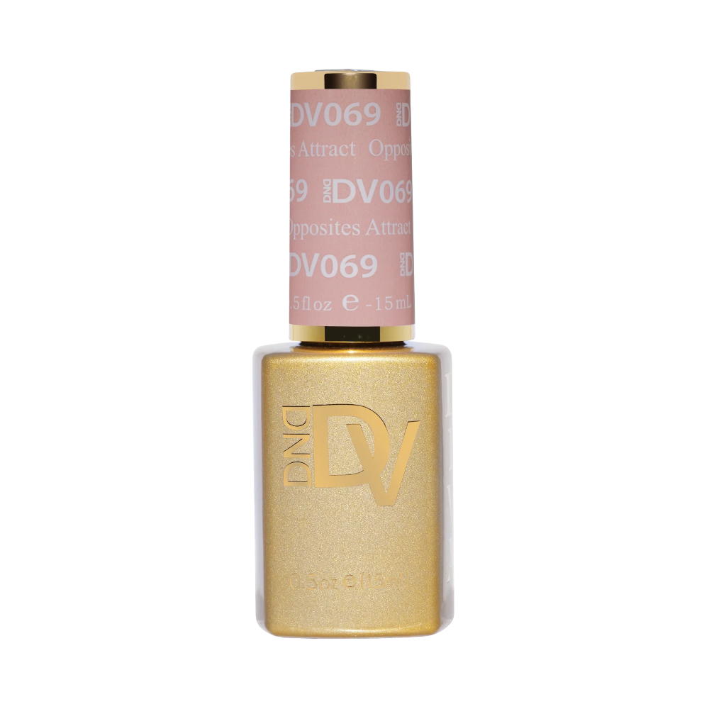 gel bottle of DND Diva 069 Opposites Attract