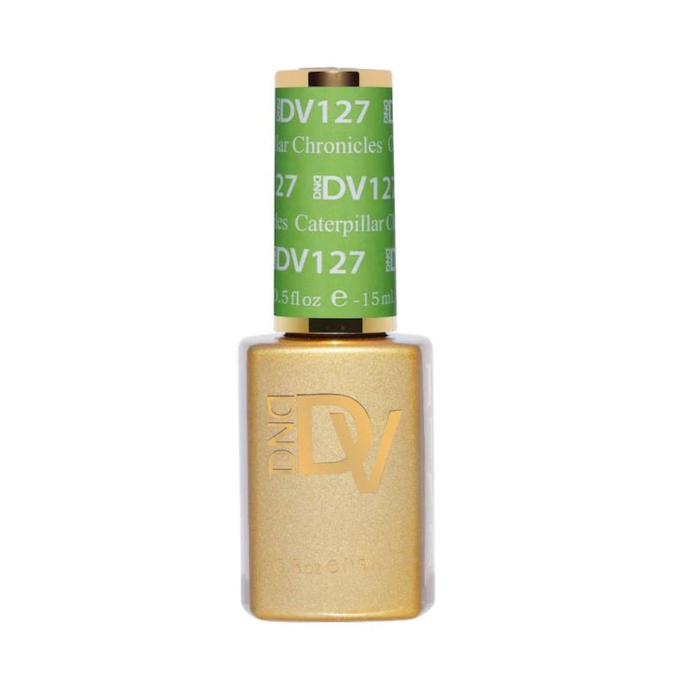 gel bottle of DND Diva Gel - 127 Caterpillar Chronicles