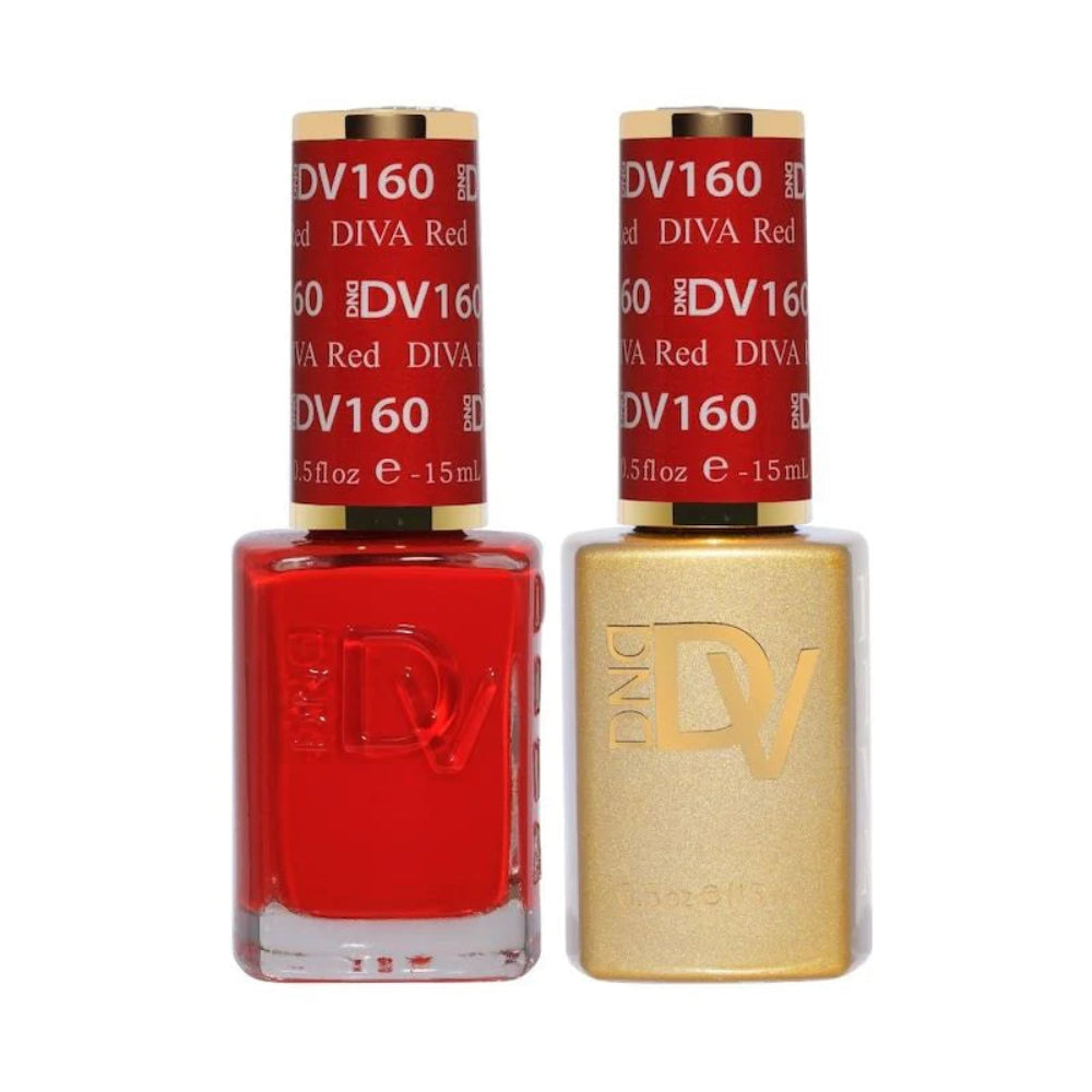 DND Diva Gel and polish 160 Diva Red