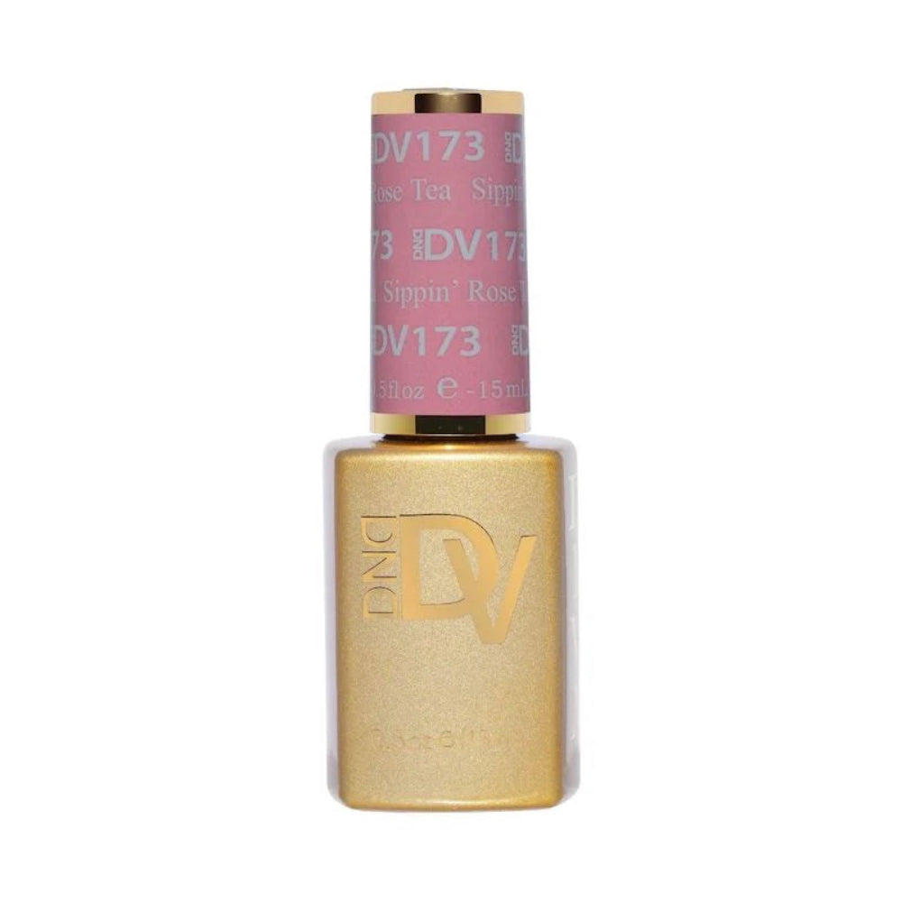 gel bottle of DND Diva Gel - 173 Sippin' Rose Tea